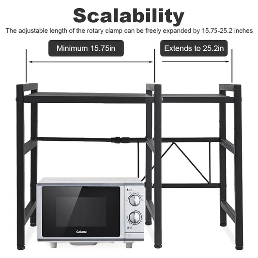 Microwave Multi-Layer Storage Shelf