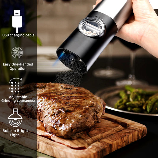 Rechargeable Salt And Pepper Set