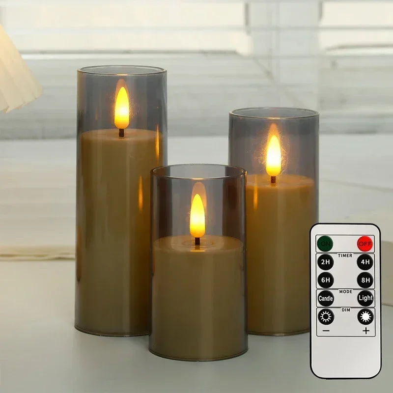 LED Flameless Candles with Remote Timer