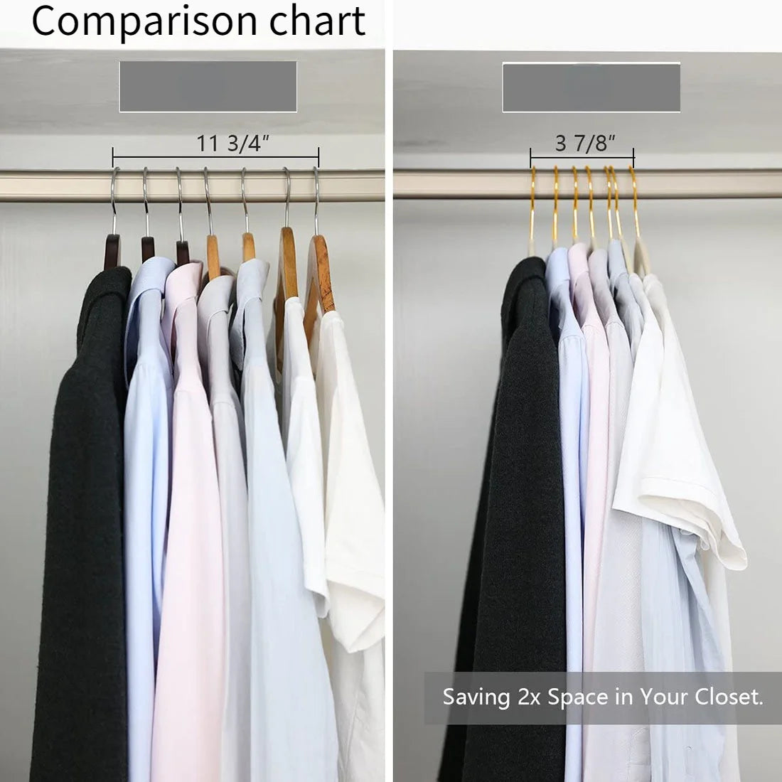 45CM Flocking Clothes Hangers