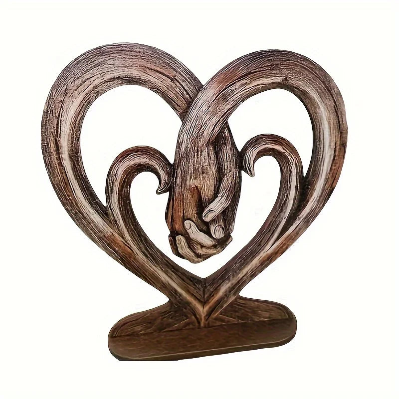 Heart Holding Hands Art Sculpture