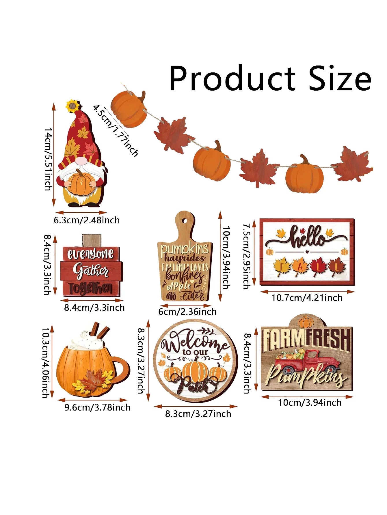 Autumn Wooden Centerpiece