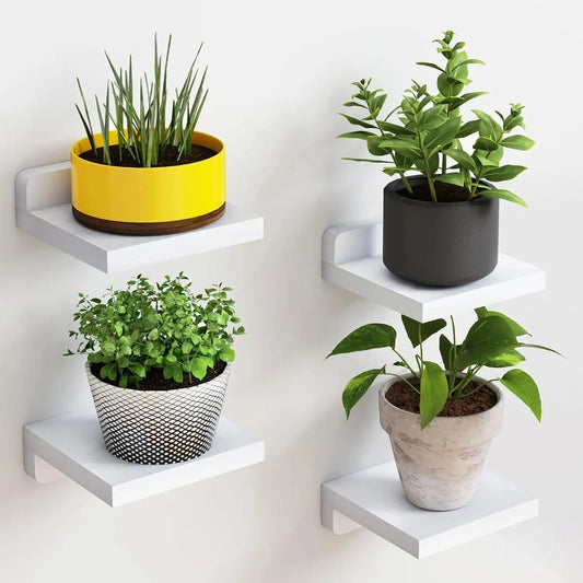 4Pack Wood Floating Shelves
