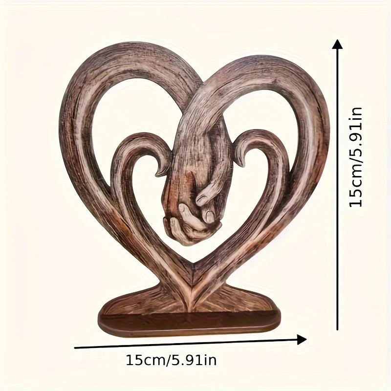 Heart Holding Hands Art Sculpture