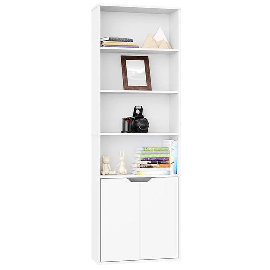 6 Tier Bookcase with 2 Doors.