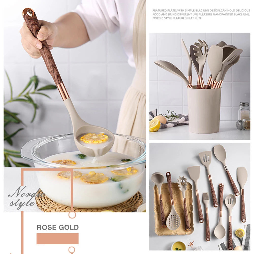 Silicone Cooking Utensils Set