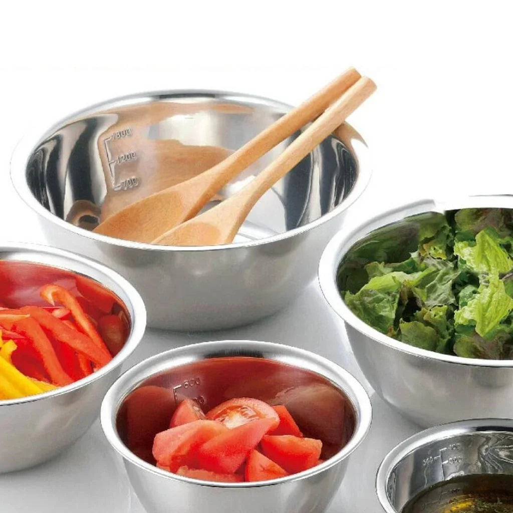 5 Pcs Stainless Steel Mixing Bowl Set
