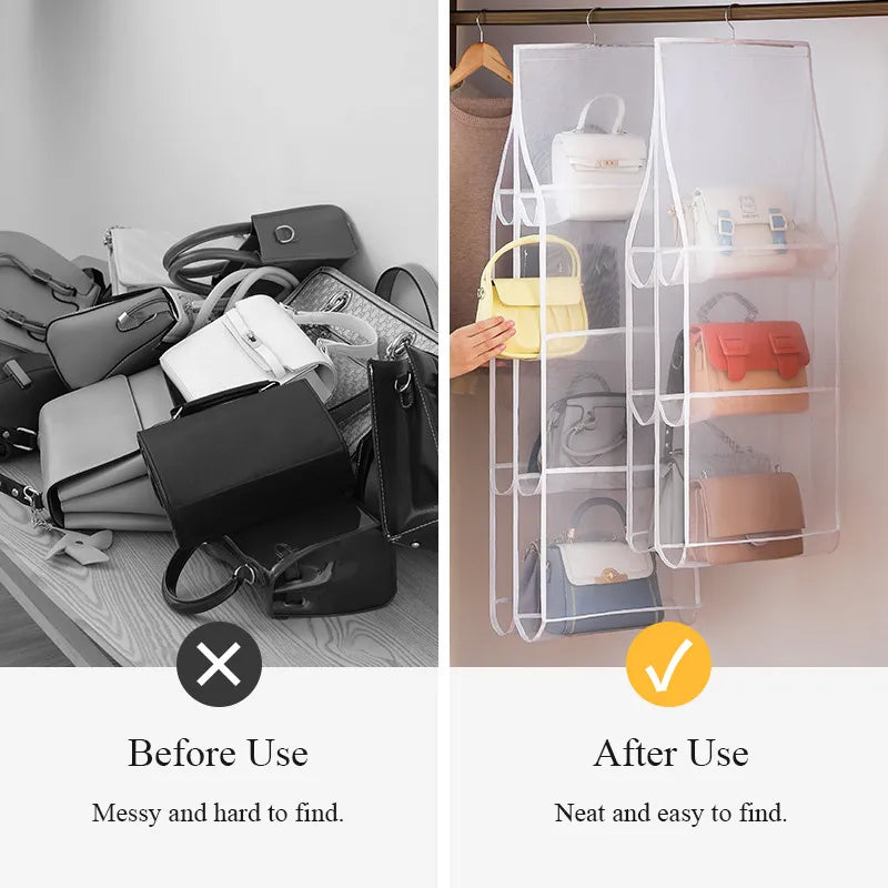 Handbag hanging organiser
