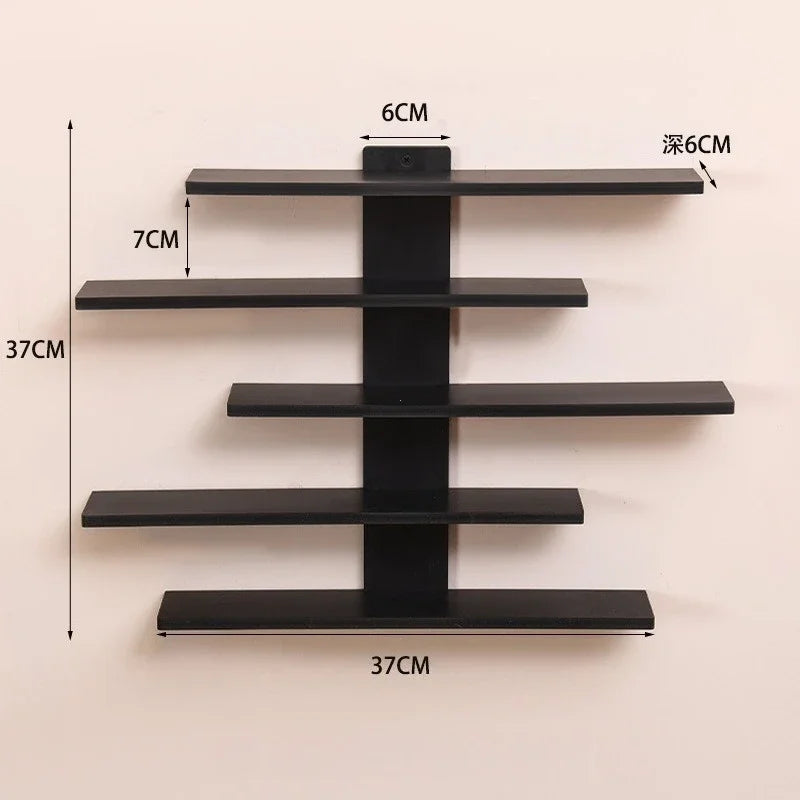Lightweight Wall-Mounted 5-Tier Display Shelf