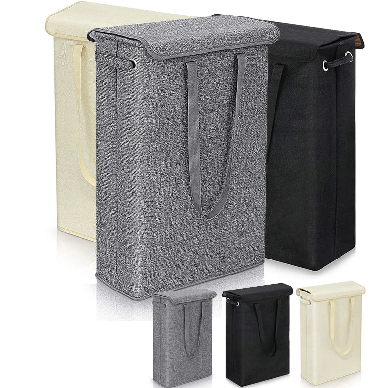 45L thin laundry basket with cover