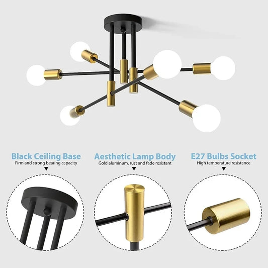 Retro Industrial Ceiling Chandeliers