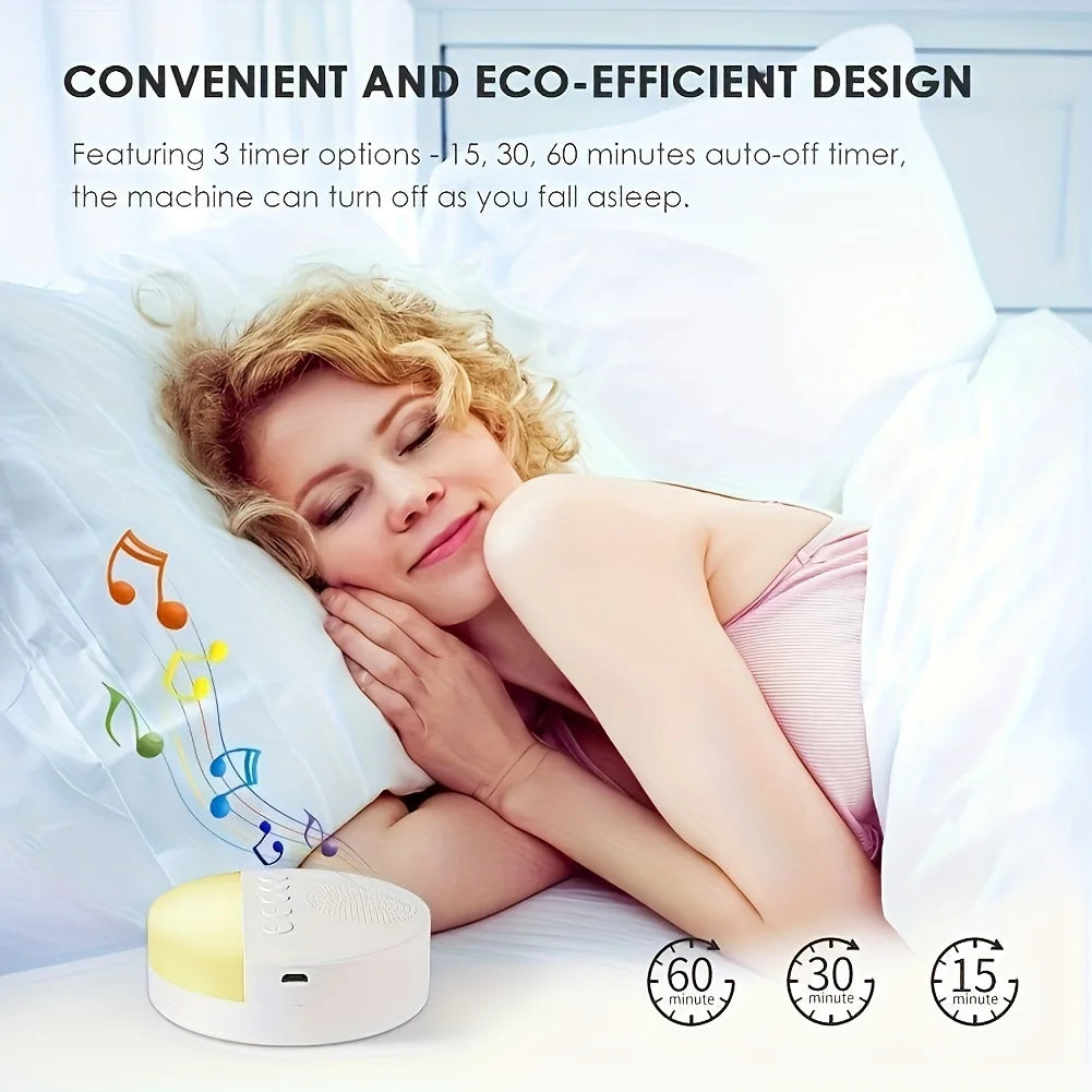 Rechargeable White Noise Machine with Night Light