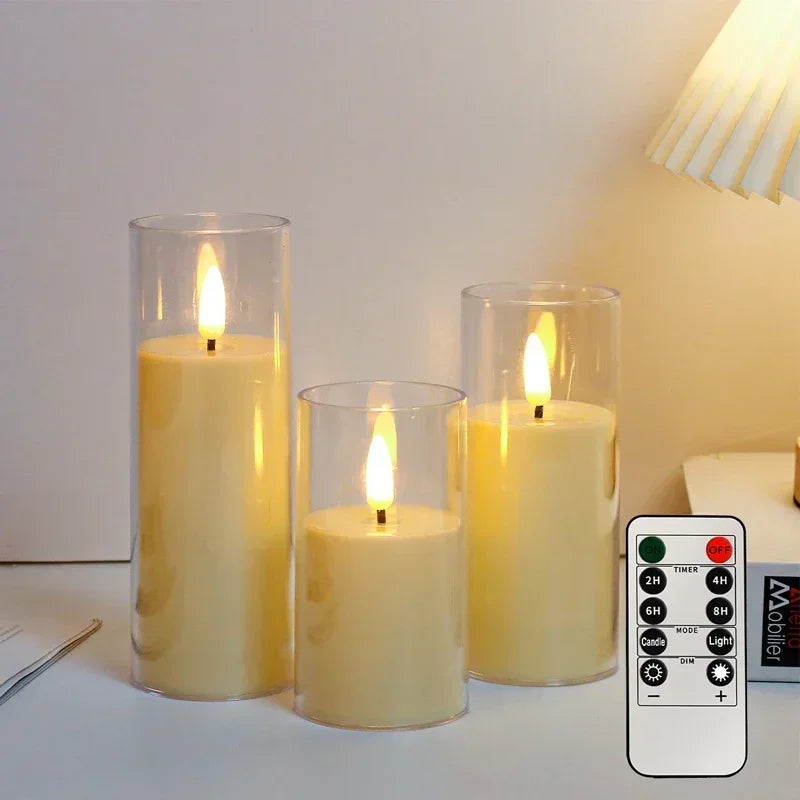 LED Flameless Candles with Remote Timer