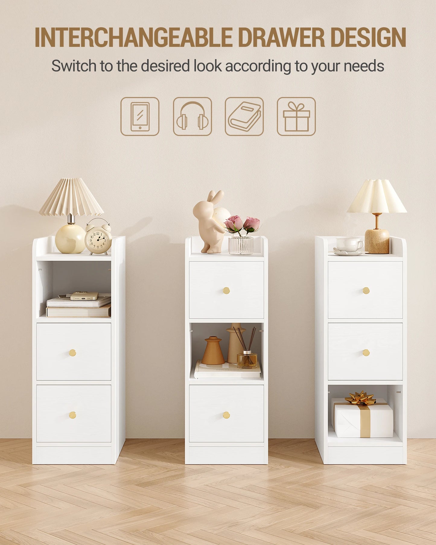 Slim Bedside Table