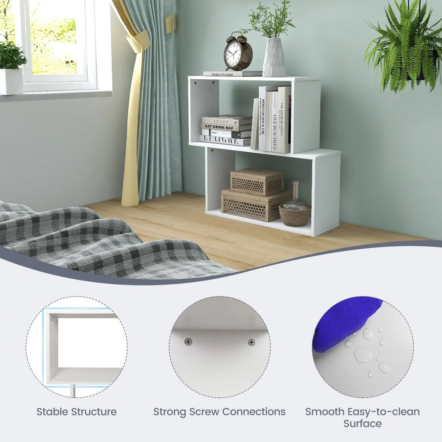 2-Tier Cube Storage Display