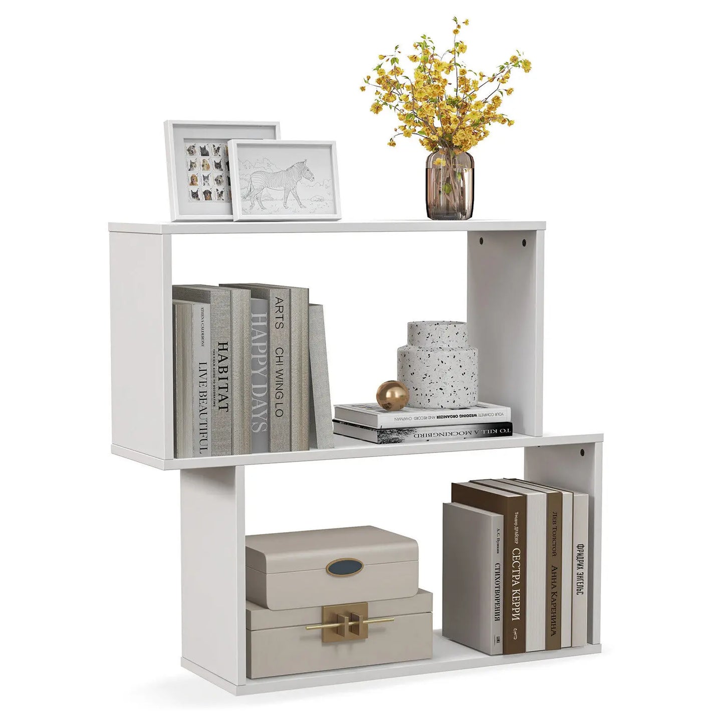 2-Tier Cube Storage Display