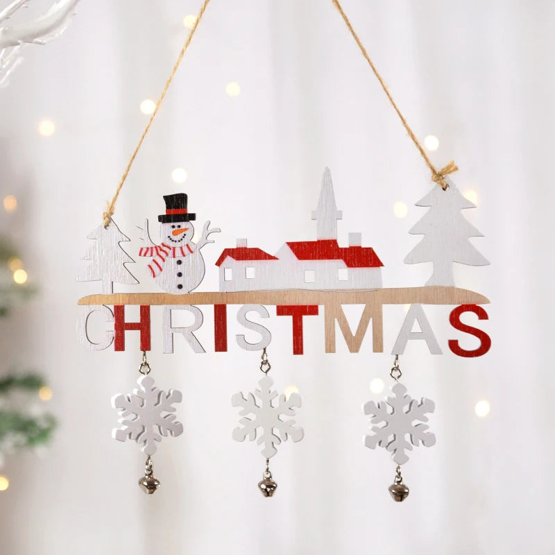 Wooden Hanging Christmas Ornaments