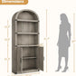 5 Shelf Arched Bookshelf
