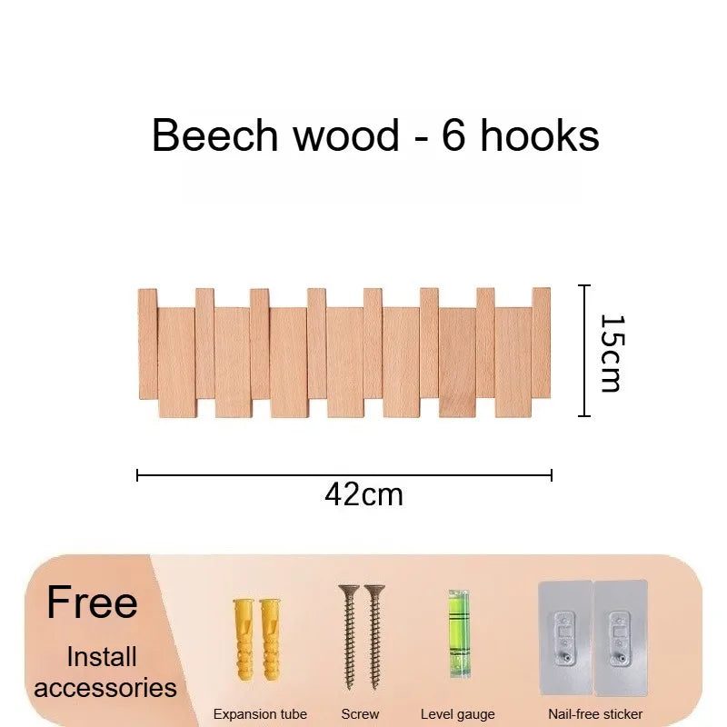 Wall Mounted Piano Key Coat Rack