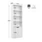 6 Tier Bookcase with 2 Doors.