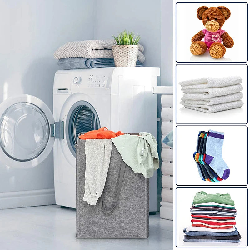 45L thin laundry basket with cover