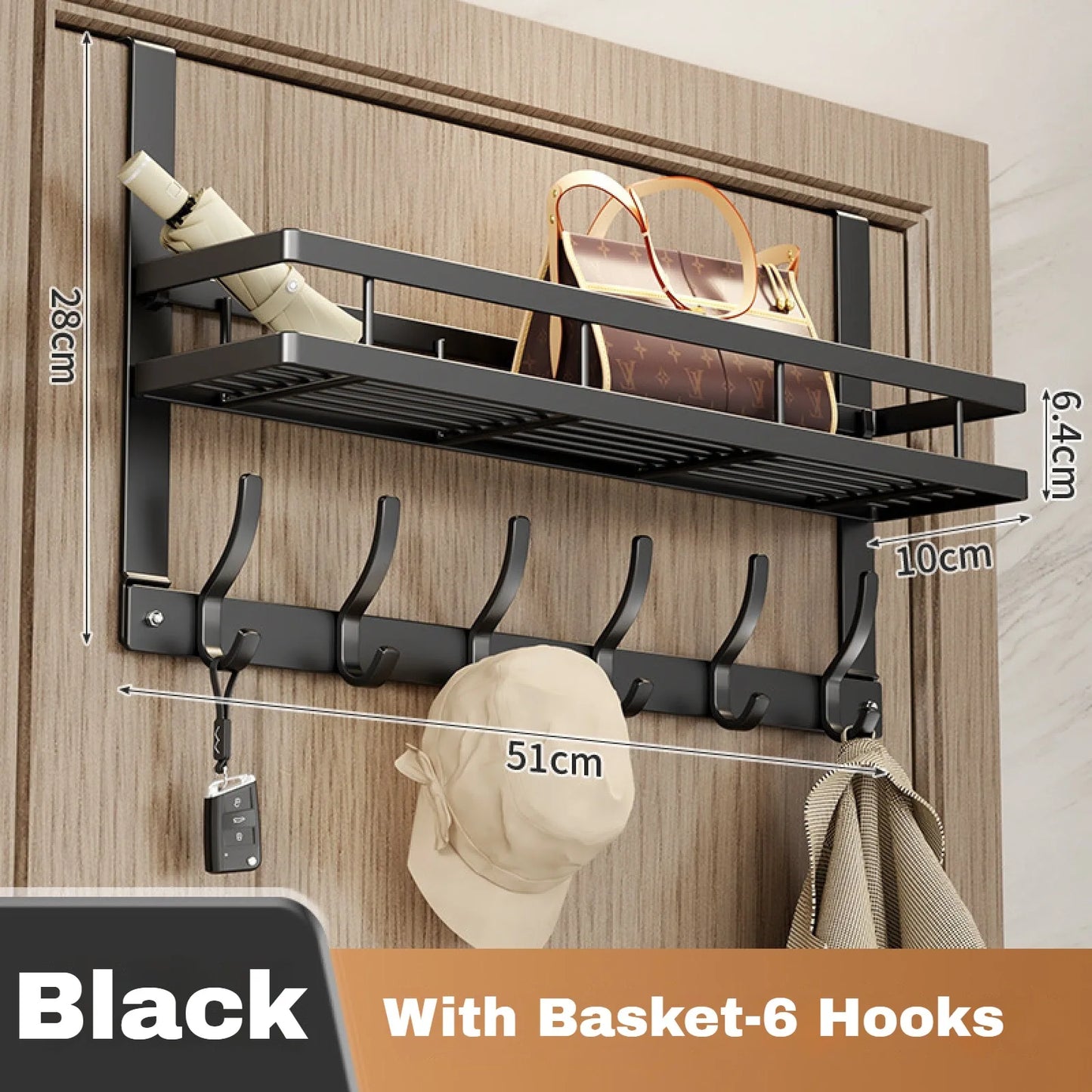 Over-The-Door Storage Rack