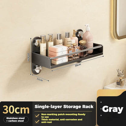 No Drill Bathroom Rack