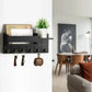 Rustic Wood Key Holder with Shelf
