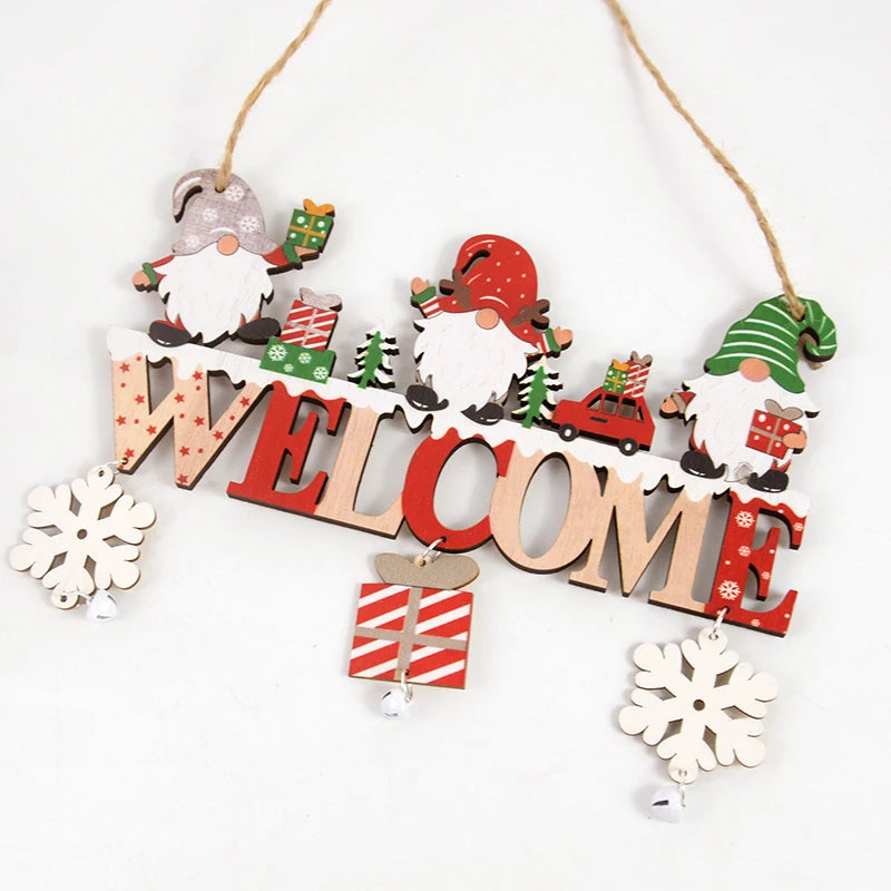 Wooden Hanging Christmas Ornaments
