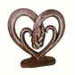 Heart Holding Hands Art Sculpture