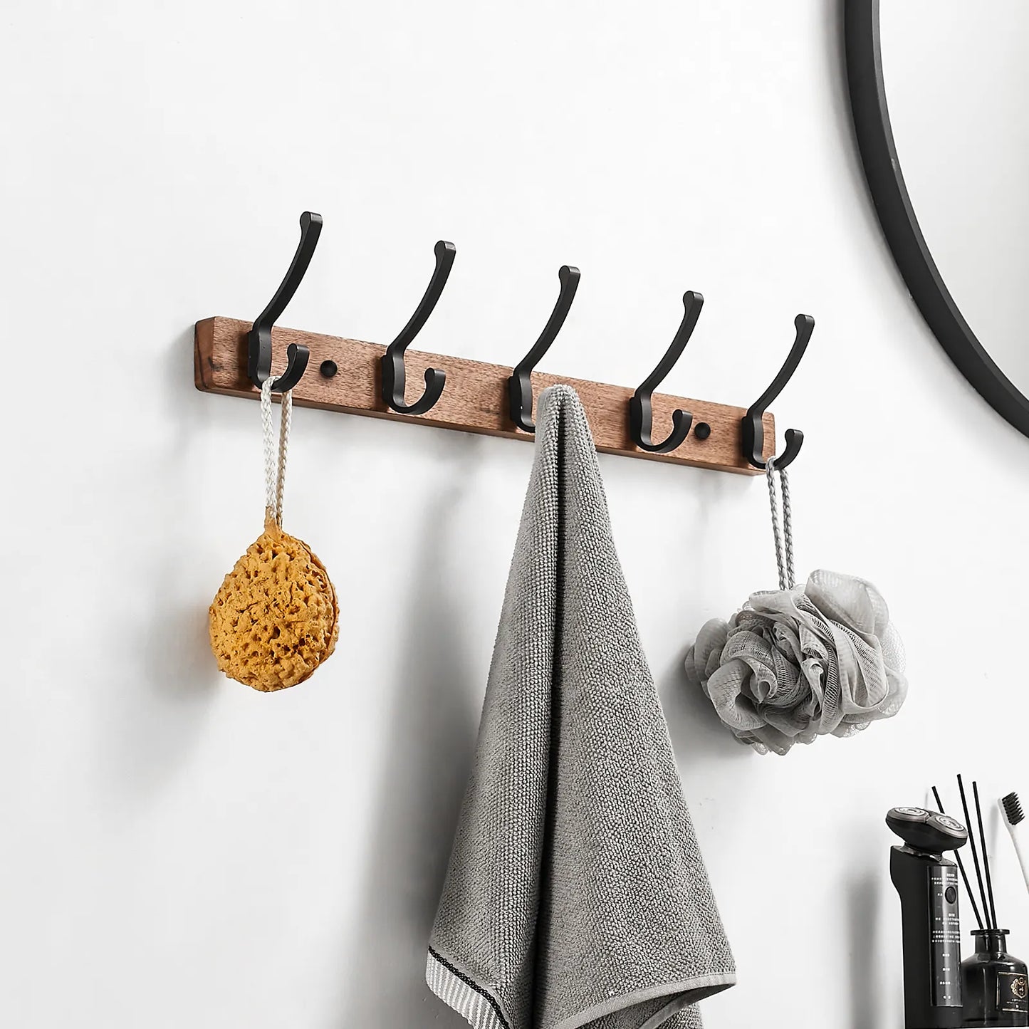 Wood Wall Hook (Black)