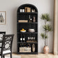 5 Shelf Arched Bookshelf