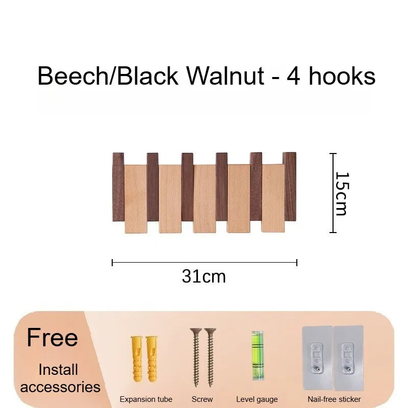 Wall Mounted Piano Key Coat Rack