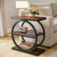 3-Tier End Table with Storage Shelves