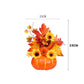 Autumn Pumpkin Sunflower Ornament