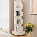 4-layer Corner Rotating Bookshelf