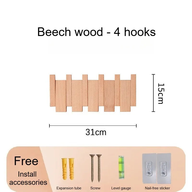 Wall Mounted Piano Key Coat Rack