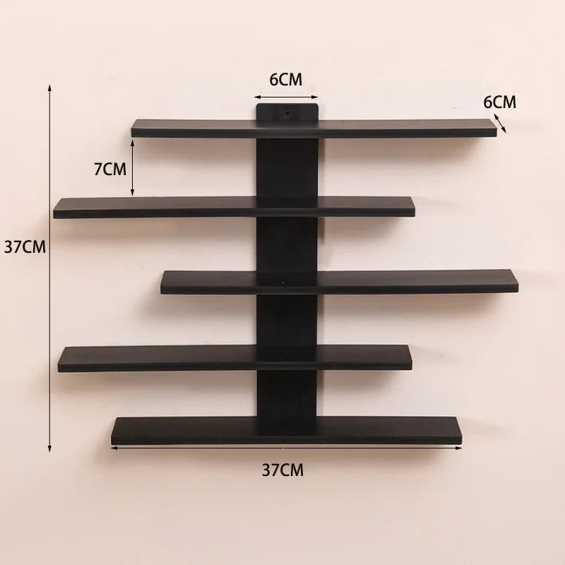 Lightweight Wall-Mounted 5-Tier Display Shelf