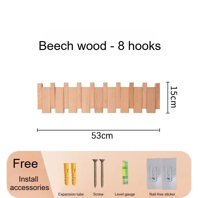 Wall Mounted Piano Key Coat Rack