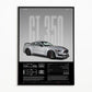 Black & White Famous Cars Posters