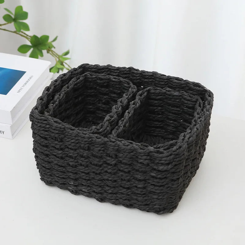 3pcs Woven Storage Basket