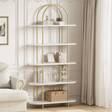5 Tier Bookcase Arched Display Rack