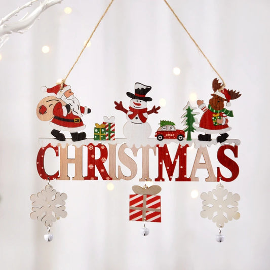 Wooden Hanging Christmas Ornaments