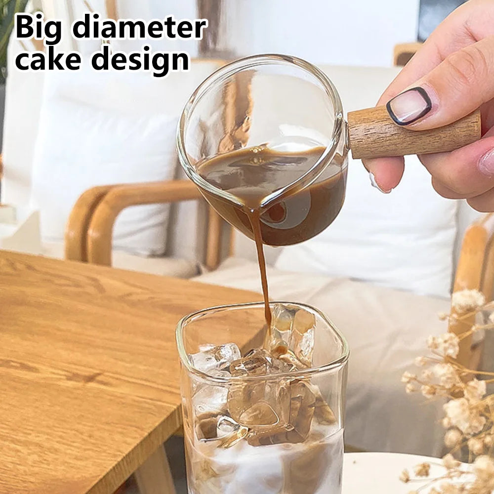 Square Heat Resistant Coffee Glass With Lid And Straw