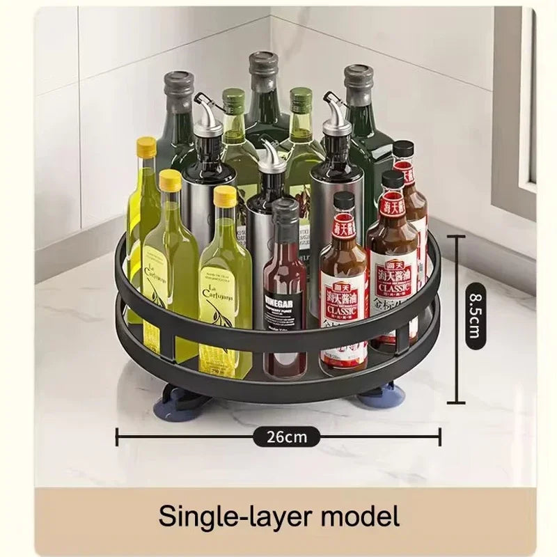 360°Rotating Kitchen Spice Storage Rack