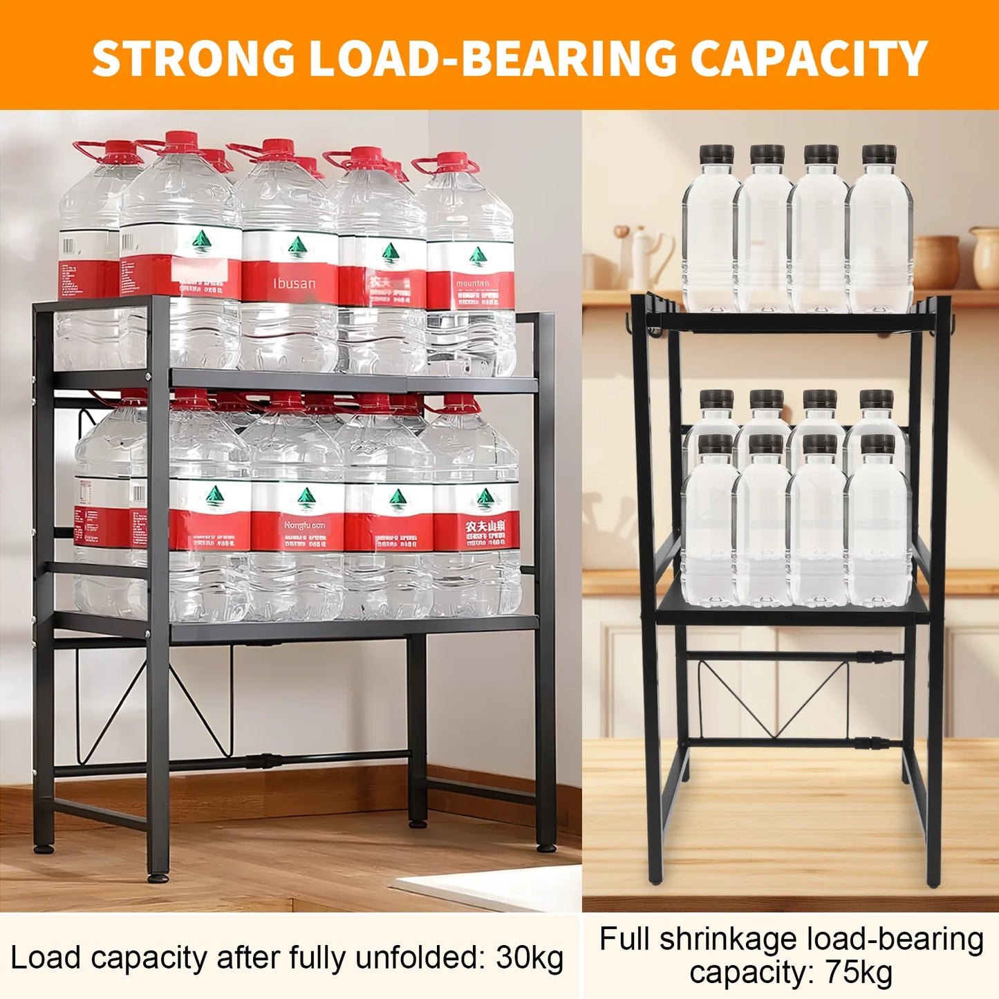 Microwave Multi-Layer Storage Shelf