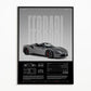 Black & White Famous Cars Posters
