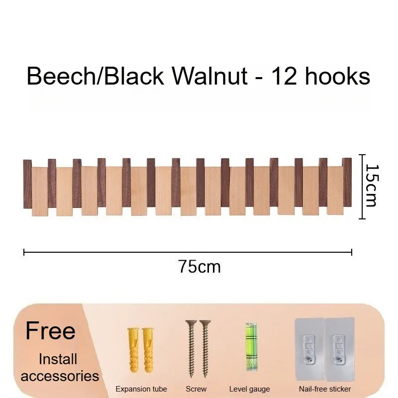 Wall Mounted Piano Key Coat Rack