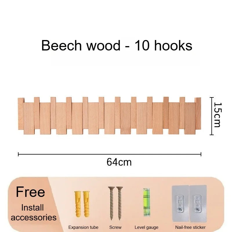 Wall Mounted Piano Key Coat Rack