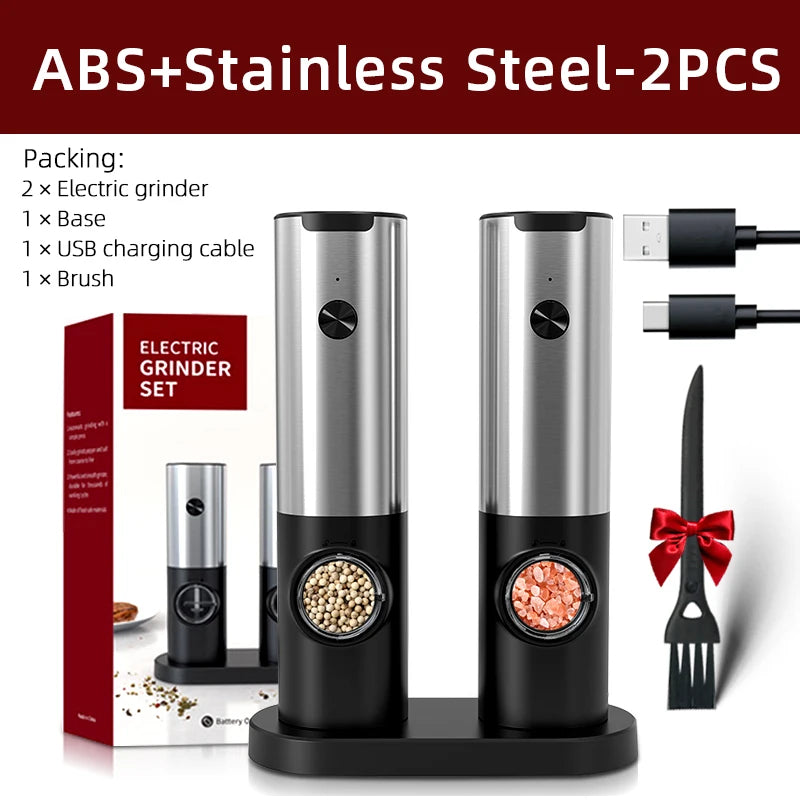 Rechargeable Salt And Pepper Set